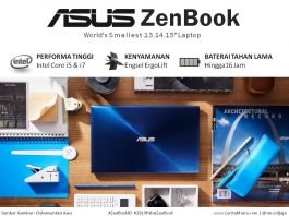 Gambar Asus Zenbook Seri terbaru warna Biru
